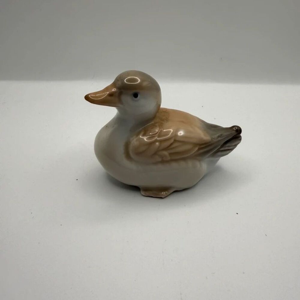 Vintage Homco Ceramic Porcelain Duck Figurine 3.25" Made in Japan